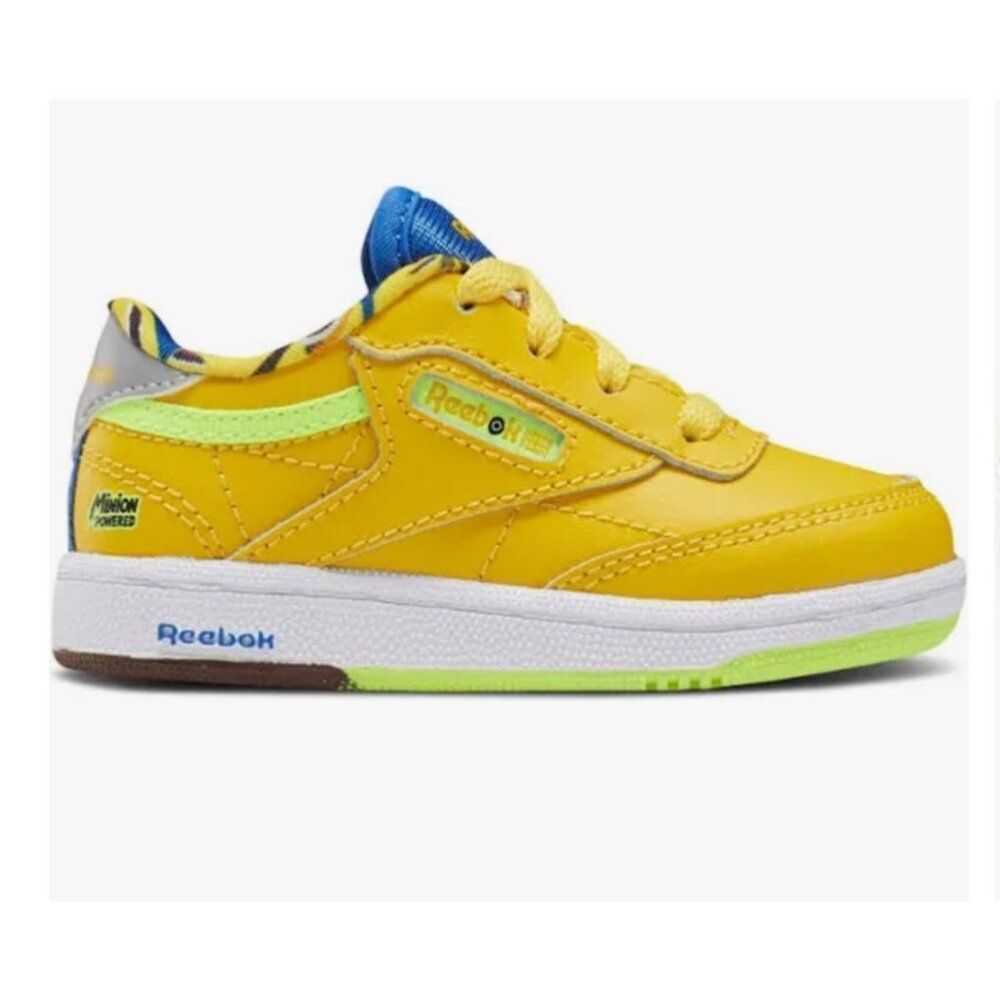 Reebok  Illumination's  Minion x Club C Yellow Unisex Kids Size 11